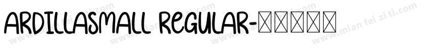 ArdillaSmall Regular字体转换